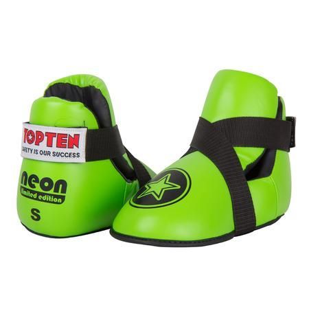 Chrániče nohou Top Ten Fight - neon. zelená S