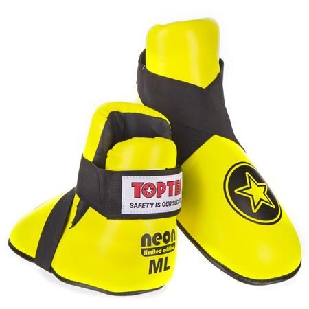 Chrániče nohou Top Ten STAR - neon. žlutá XS