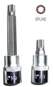 Zástrčná hlavice XZN (Spline), 1/2