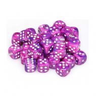 Chessex Dice Set Festive Violet/White 12mm d6 (36x)