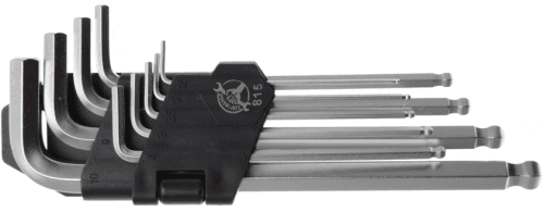 Klíče Imbus s kuličkou, 1.5 - 10 mm, dlouhé, sada 9 ks