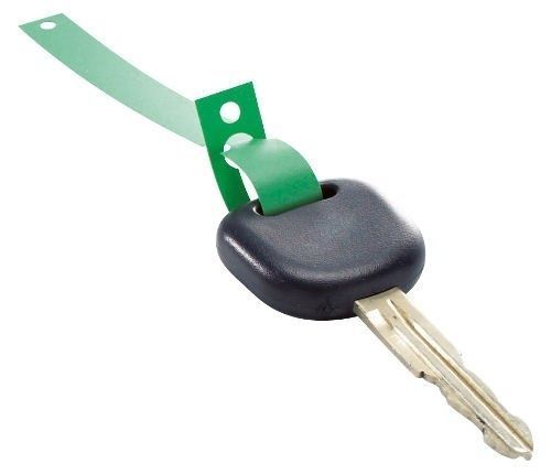Klíčenky - visačky na klíče s poutkem plastové, balení 1000 ks, zelené
