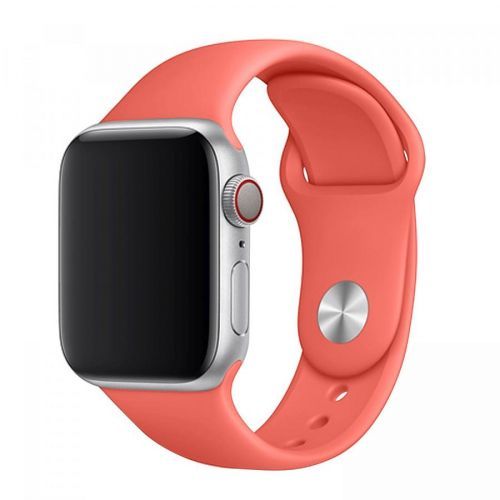 Set silikonových řemínků FIXED Silicone Strap pro Apple Watch 42/44/45 mm, meruňková