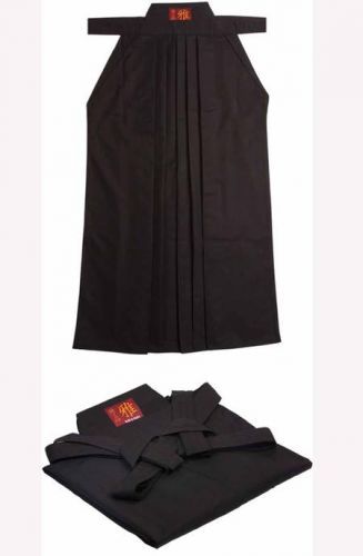 Aikido hakama H-2 černá Aiki 23 (87 cm)