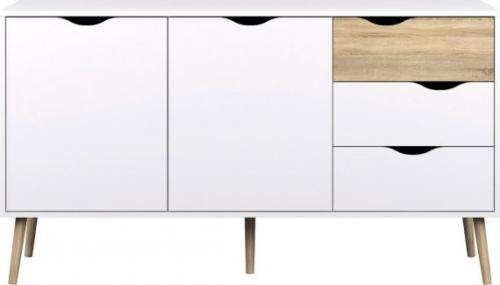 Falco Komoda Retro 381 - bílá/dub