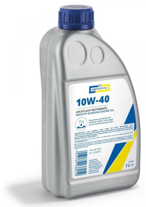 Motorový olej 10W-40, 1 litr - Cartechnic