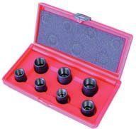 Sada speciálních hlavic na povolení poškozených nebo pojistných šroubů kol-Klann