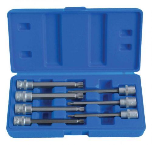 Zástrčné hlavice XZN 3/8”, rozměry M4-M10, prodloužené 110 mm, 7 ks - SATRA