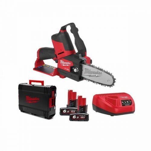 Aku prořezávací pila 12 V, 2 baterie 6,0 Ah a nabíječka - Milwaukee M12 FCHS-602X Hatchet