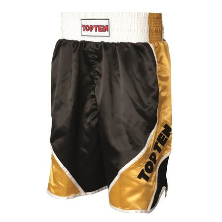 Boxerské trenky TOP TEN logo - černá/zlatá S