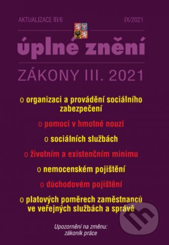 Aktualizace III/6 - nemocenské pojištění - Poradce s.r.o.