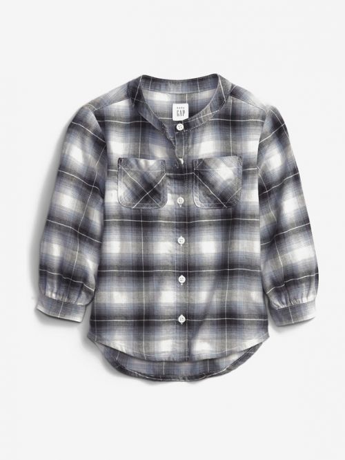 GAP Oversize Flannel Košile dětská Šedá