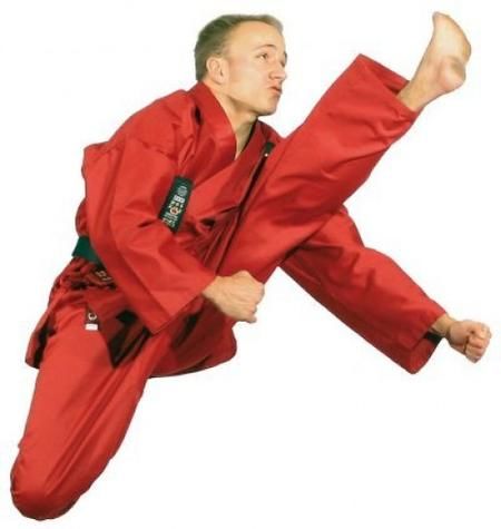 Hayashi karate gi KIRIN - červená 130