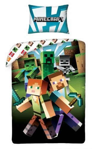 DĚTSKÉ SVÍTÍCÍ POVLEČENÍ 140x200 MINECRAFT ZOMBIE