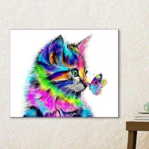 Diamantové malování Kočka