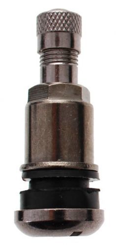 Bezdušový ventil TR525 MS, černý nikl, otvor v disku 11,5 mm, délka ventilu 42 mm - 100 ks