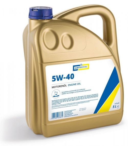 Motorový olej 5W-40, 5 litrů - Cartechnic