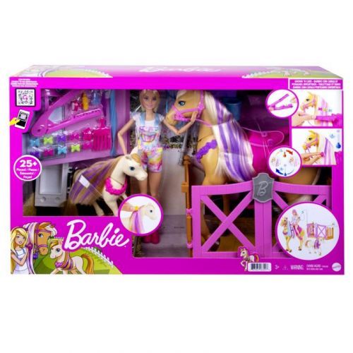 MATTEL Barbie rozkošník koník s doplňky