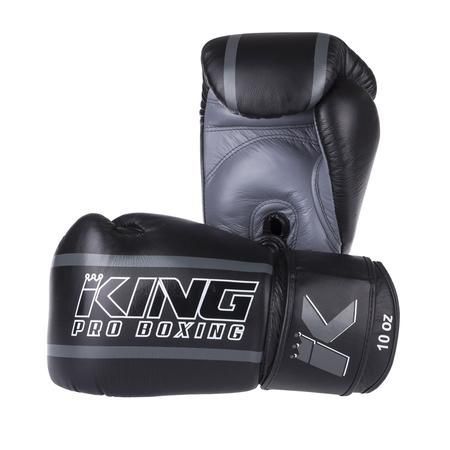 Boxerské rukavice King ELITE - černá/šedá 10