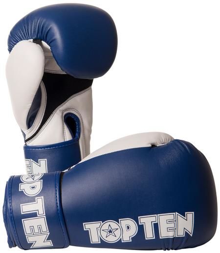 Boxerské rukavice Top Ten XLP - modrá/bílá 10