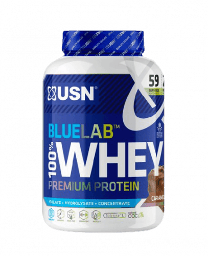 USN BlueLab 100% Whey Protein Premium čokoláda s karamelem 2000g