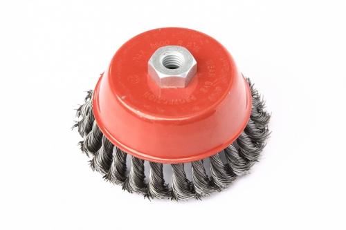 Kartáč hrnkový copánkový, 125mm, M14, GEKO