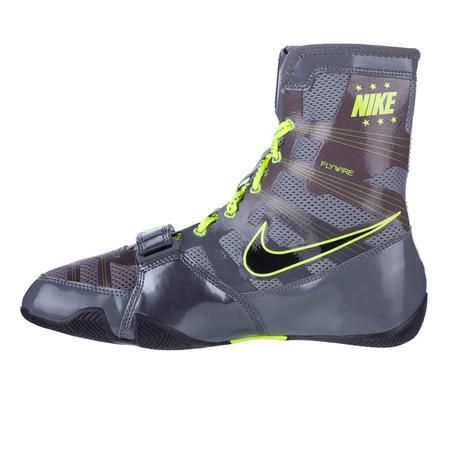 Box boty Nike HyperKO - šedá/neon.zelená 5