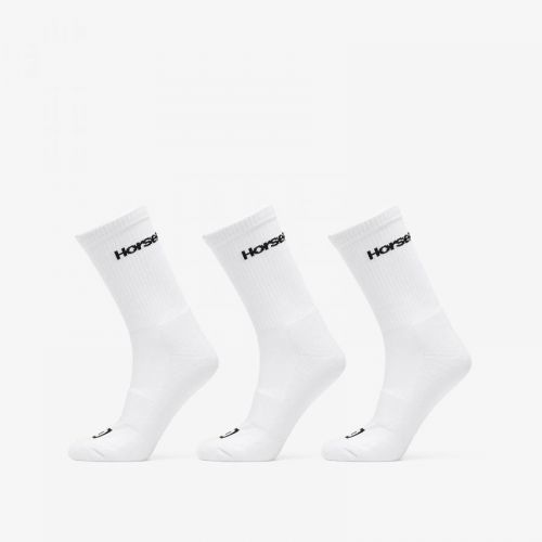 Horsefeathers Delete Premium 3Pack Socks  White 8-10