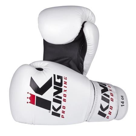 Boxerské rukavice King - bílá/černá 10