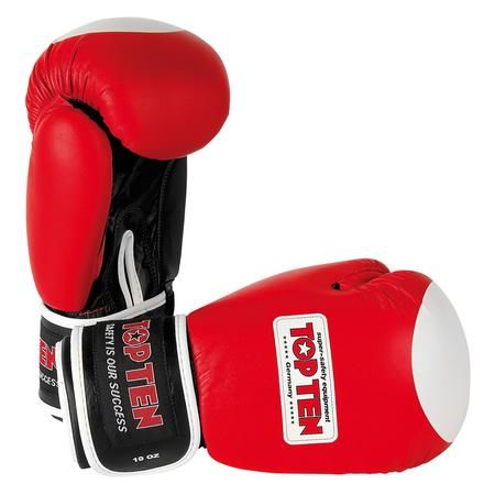 Boxerské rukavice TOP TEN Olympia - červená 10