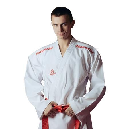 Hayashi kumite kimono Flexz WKF approved - Bílá/červená 160