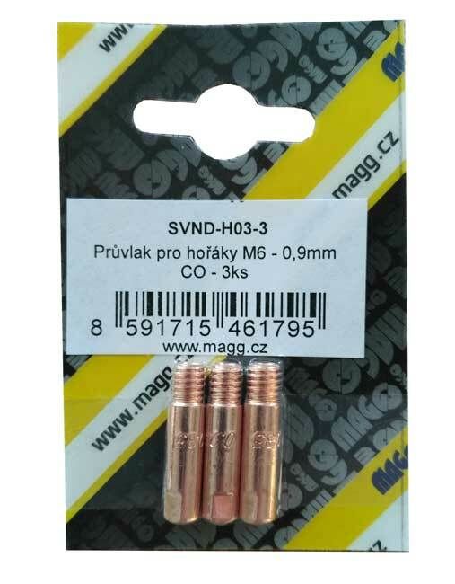 Průvlak pro hořáky M6 - 0,9 mm CO - 3 kusy