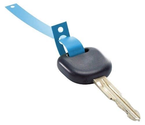Klíčenky - visačky na klíče s poutkem plastové, balení 1000 ks, modré