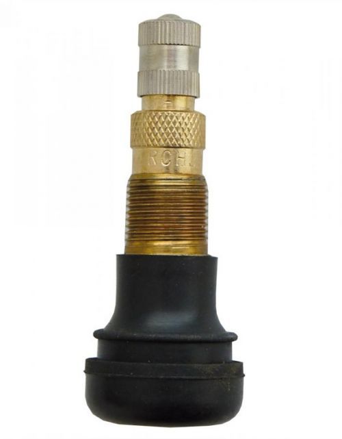 Bezdušový ventil TR 618-G AGRO, celková délka 56 mm, otvor v disku 16 mm