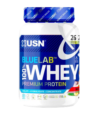 Proteinové prášky USN BlueLab 100% Whey Premium Protein malina 908g