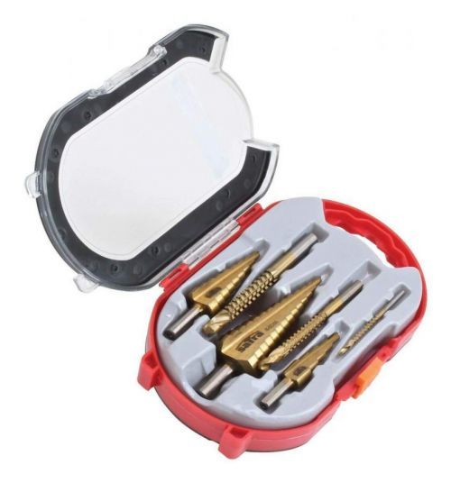 Stupňovité a frézovací vrtáky HSS,, sada 6 ks - SATRA