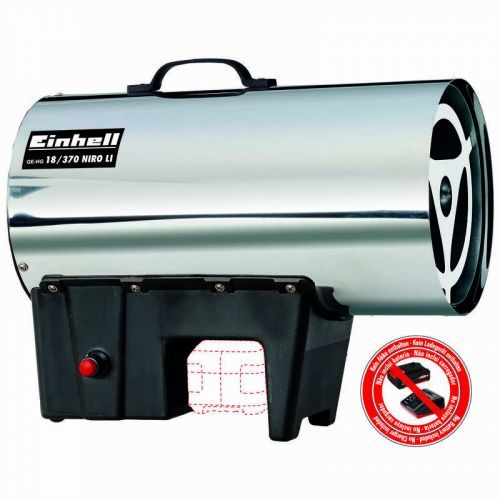 Plynové topidlo GE-HG 18/370 Niro Li-Solo D/AT, 37 kW, aku pohon - Einhell Heating