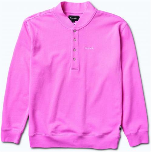 mikina DIAMOND - Sawyer Fleece Henley Pink (PNK)