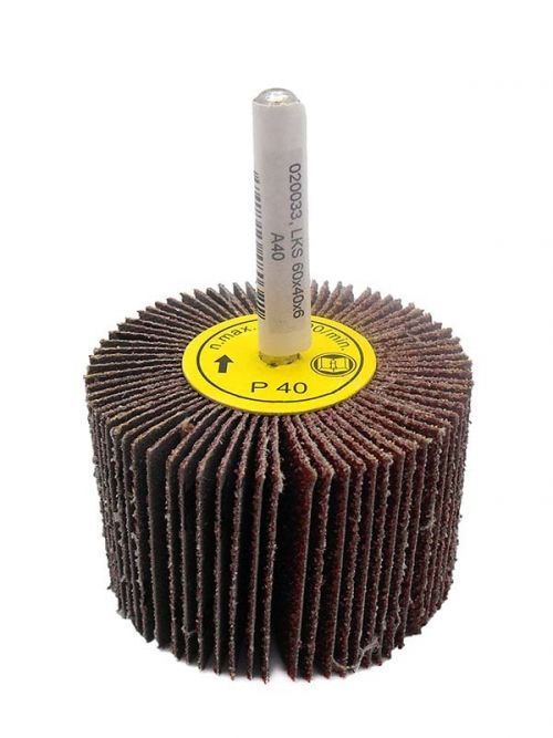 Kotouč brusný lamelový P40, 60x40 mm, na stopce 6 mm