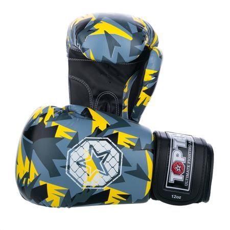 Boxerské rukavice Top Ten Jungle - černá/žlutá 10