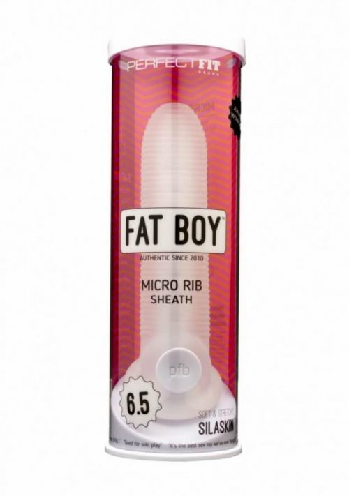 Fat Boy Micro Ribbed Sheath 6,5 Inch - clear