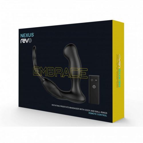 Nexus Revo – Revolving Prostate Vibrator with cock ring (black)