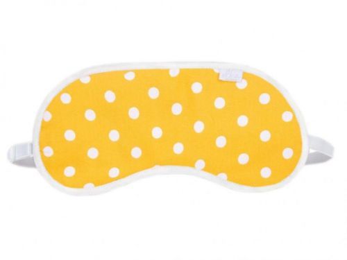 Maska na Spaní ELKA LOUNGE Yellow With Polka Dots Barva: Žlutá, Velikost: UNI