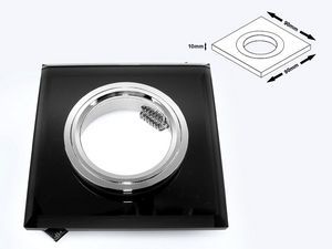 Podhledový rámeček pro LED svítidlo Worta ČERNÉ