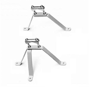 Držák stožáru set 2ks, odsazení 25cm, galvanická ocel