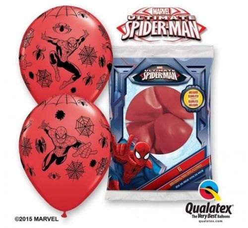 Balónky 30 cm - Spiderman / 6 ks - GoDan