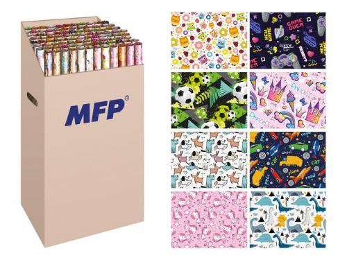 MFP 5811626 Balící papír role 2x100x70 LUX MIX DĚTSKÝ