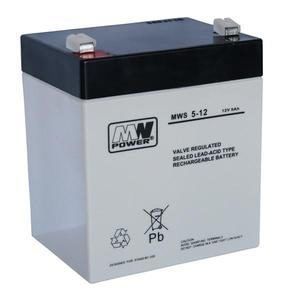 Baterie olověná  12V / 5 Ah MWS Power AGM gelový akumulátor
