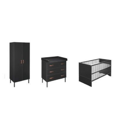 Schardt Melody nursery Black 2-dveřový