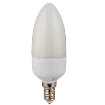 MAX LED LED žárovka E14 C30 12 SMD 5W teplá bílá